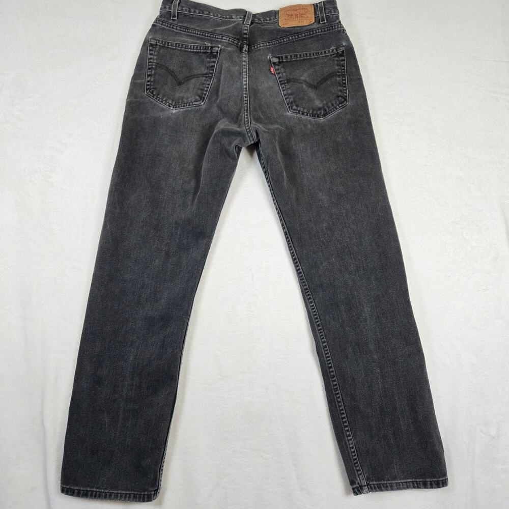 Levi's 505 Jeans Black 34x34 Straight Leg Mens Denim Jeans 0816 - Picture 2 of 11